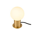 SLV Lampe de table VARYT rond, sans abat-jour E14, laiton gradable