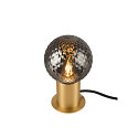 SLV Lampe de table VARYT rond, sans abat-jour E14, laiton gradable
