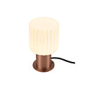 SLV Lampe de table VARYT rond, sans abat-jour E14, cuivre gradable