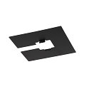 Zubeh�r f�r 1-Phasen Schienensystem -  Abdeckung / Decken-Blende, 10 x 10cm, Stahl, schwarz