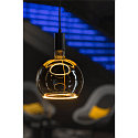 Segula Lampe LED FLOATING GLOBE 200 - SMOKEY BLACK- PHASE G200 terne E27 6W 300lm 1900K 330 gradable