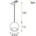 1-phase pendant luminaire LIGHT EYE® 90 GU10 IP20