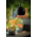 SLV 3-phase pendant luminaire LIGHT EYE 90 down, ball shaped GU10 IP20, black matt dimmable