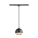 SLV 1-phase pendant luminaire LIGHT EYE 150 GU10 IP20, black dimmable