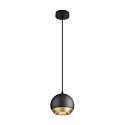 SLV pendant luminaire LIGHT EYE 150 GU10 IP20, black dimmable