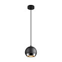 SLV pendant luminaire LIGHT EYE 150 GU10 IP20, black dimmable