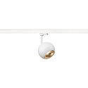 Faretto trifase LIGHT EYE® 150 girevole, ruotabile, a forma di balla GU10 IP20, bianco opaco dimmerabile