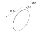 SLV Paralume MANA 40 ROUND cilindrico, breve, nero