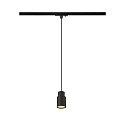 1- Luminaire  suspension monophas PURI 2.0 - TUBE cylindrique GU10 IP20, noir gradable