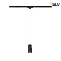 SLV Apparecchio a sospensione monofase PURI 2.0 - CONE conico GU10 IP20, nero dimmerabile