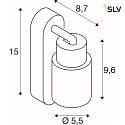 SLV Lampada da parete e soffitto PURI 2.0 - TUBE angolare, con interruttore GU10 IP20, bianco dimmerabile