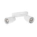 SLV wall and ceiling luminaire PURI 2.0 - TUBE 2 flames, long GU10 IP20, white dimmable