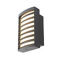 SLV LED Outdoor  Wandleuchte RASTERLYS WL, eckig, 70, 14W, 2700/3000K, 350lm, IP65, IK06, dimmbar, anthrazit