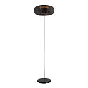 solar floor lamp ADEGAN IP65, black dimmable
