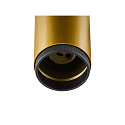 SLV 1-phase spot GRIP! L GU10 swivelling, rotatable GU10 IP20, gold dimmable
