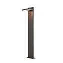 SLV solar bollard lamp ABRIDOR POLE 100 HYBRID rotatable, with sensor, CCT Switch IP65, anthracite, mat 