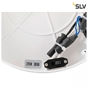 SLV wall and ceiling luminaire ONE PHASE Ø60CM up / down, CCT Switch, ring shape IP20, white matt dimmable