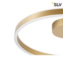 SLV LED Wand- und Deckenleuchte ONE DALI, Up/Down, Ø 60cm, 23W 2700/3000K (CCT Switch) 130°, DALI dimmbar, messing