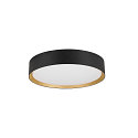 SLV LED Wand- und Deckenleuchte DECONA PHASE, rund, 18W 2700/3000K (CCT Switch), dimmbar, schwarz / gold