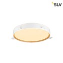 SLV wall and ceiling luminaire DECONA PHASE round, CCT Switch IP44, gold, black dimmable