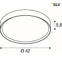 SLV wall and ceiling luminaire DECONA PHASE round, CCT Switch IP44, gold, black dimmable