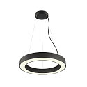 SLV Luminaire  suspension MEDO RING 60 PHASE pour VDU, CCT Switch IP20, noir gradable
