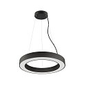 SLV Luminaire  suspension MEDO RING 60 PHASE pour VDU, CCT Switch IP20, noir gradable