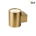 SLV Luminaire mural OCULUS PHASE DTW UP/DOWN rond, Dim-To-Warm, réglable IP20, laiton brossé gradable