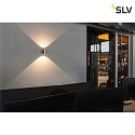 SLV Luminaire mural OCULUS PHASE DTW UP/DOWN rond, Dim-To-Warm, réglable IP20, laiton brossé gradable