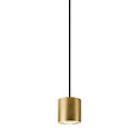 SLV pendant luminaire OCULUS PHASE DTW PVD round, Dim-To-Warm, adjustable IP20, brushed brass dimmable
