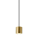 SLV pendant luminaire OCULUS PHASE DTW PVD round, Dim-To-Warm, adjustable IP20, brushed brass dimmable