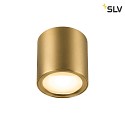 SLV ceiling luminaire OCULUS PHASE DTW round, Dim-To-Warm, adjustable, with lens optics IP20, brushed brass dimmable