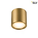 SLV ceiling luminaire OCULUS PHASE DTW round, Dim-To-Warm, adjustable, with lens optics IP20, brushed brass dimmable