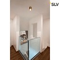 SLV ceiling luminaire OCULUS PHASE DTW round, Dim-To-Warm, adjustable, with lens optics IP20, brushed brass dimmable