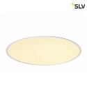 SLV ceiling recessed luminaire MEDO® 60 FRAME rigid, for VDU workstation, with frame, CCT Switch, switchable IP20, white 