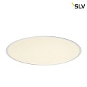 SLV ceiling recessed luminaire MEDO® 60 FRAME rigid, for VDU workstation, with frame, CCT Switch, switchable IP20, white 