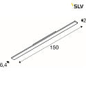 SLV Projecteur triphasé SIGHT EASY angulaire, rigide, pour VDU, commutable IP20