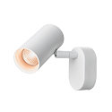 SLV Lampada da parete e soffitto NOBLO SINGLE PHASE DTW 1-Lampadina, rotondo, Dim-To-Warm IP20, bianco dimmerabile