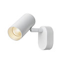 SLV Lampada da parete e soffitto NOBLO SINGLE PHASE DTW 1-Lampadina, rotondo, Dim-To-Warm IP20, bianco dimmerabile