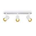 SLV wall and ceiling luminaire NOBLO TRIPLE PHASE DTW 3 flames, round, Dim-To-Warm IP20, white dimmable