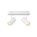 Lampada da parete e soffitto NOBLO DOUBLE PHASE 2-Lampadine, rotondo IP20, bianco dimmerabile
