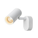 wall and ceiling luminaire NOBLO SINGLE PHASE 1 flame, round IP20, white dimmable