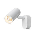 SLV Lampada da parete e soffitto NOBLO SINGLE PHASE 1-Lampadina, rotondo IP20, bianco dimmerabile