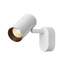 SLV Lampada da parete e soffitto NOBLO SINGLE PHASE 1-Lampadina, rotondo IP20, bianco dimmerabile