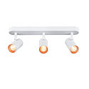 SLV LED Wand- und Deckenstrahler NOBLO TRIPLE PHASE, IP20, 3-flammig, kardanisch, CRi>90, dimmbar, 19W 2700K 2350lm 32, wei