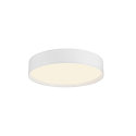 SLV ceiling luminaire DECONA 30 CL round, suitable for VDU workstation IP44, white, lacquered dimmable