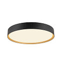 SLV Luminaire de plafond DECONA 42 CL rond, adapt aux postes de travail avec cran IP44, or, noir, laqu gradable