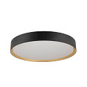 SLV Luminaire de plafond DECONA 42 CL rond, adapt aux postes de travail avec cran IP44, or, noir, laqu gradable
