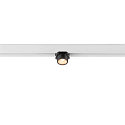 SLV LED Spot FIXT-IT!, 48V, DALI, eckig, fr Aufbauschiene, 36, 7W, 2700K, 800lm, UGR<19, IP20, dimmbar, wei/schwarz
