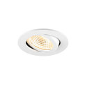 Plafonnier encastr NEW TRIA 68 AIRTIGHT adapt aux postes de travail avec cran IP23, blanche, laqu gradable